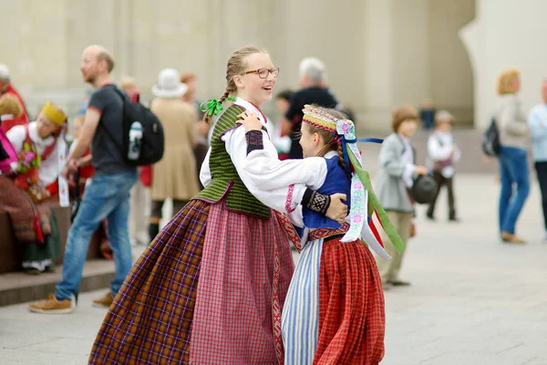 Vilnius Lituânia Julho 2014 Participantes Festival Canção Lituânia Grande Festival — Fotografia de Stock