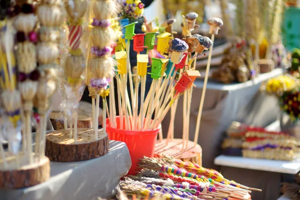 Palmeras Tradicionales Lituanas Pascua Conocidas Como Verbos Que Venden Mercado — Foto de Stock