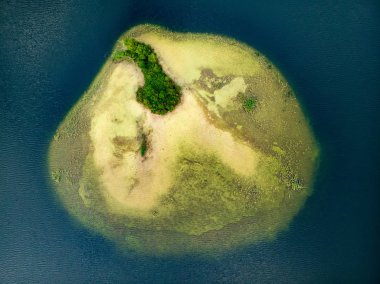 Labanoras bölgesel Park, Litvanya küçük adanın havadan görünümü