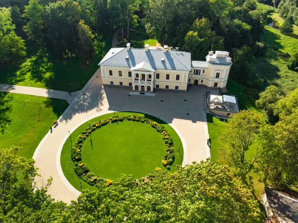 Jasiunai Manor Neoklasycystyczny Dwór Jasiunai Dzielnicy Litewskiej Solecznikach — Zdjęcie stockowe