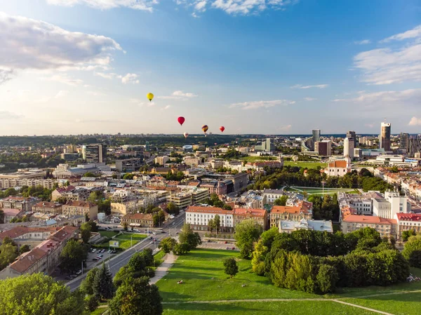 Veduta Aerea Della Città Vecchia Vilnius Una Delle Più Grandi — Foto Stock