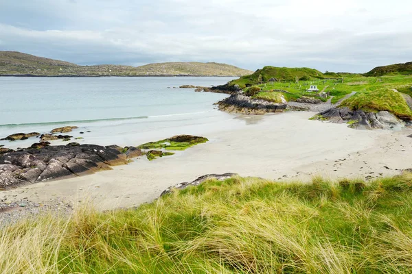 Abbey Island, the patch of land in Derrynane Historic Park, famous for ruins of Derrynane Abbey and cementery, located in County Kerry, Ireland