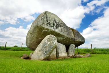 Brownshill Dolmen, resmi kernanstown Cromlech, muhteşem bir megalitik granit capstone, County Carlow, İrlanda bulunan olarak bilinen.