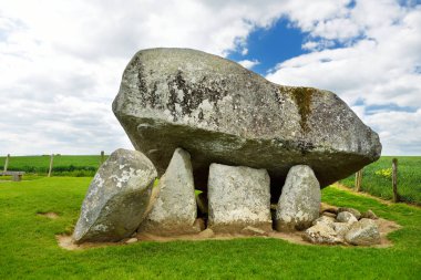 Brownshill Dolmen, resmi kernanstown Cromlech, muhteşem bir megalitik granit capstone, County Carlow, İrlanda bulunan olarak bilinen.