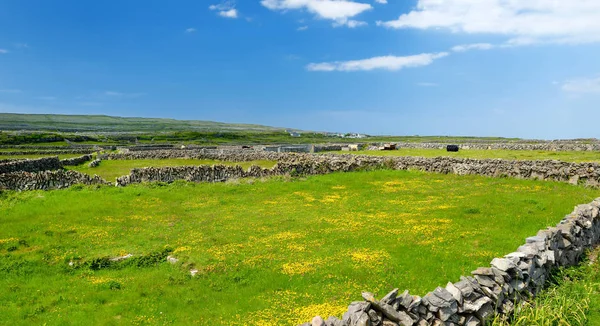 Inishmore or Inis Mor, the largest of the Aran Islands in Galway Bay, Ireland. Famous for its Irish culture, loyalty to the Irish language, and a wealth of Pre-Christian ancient sites. — Stock Photo, Image