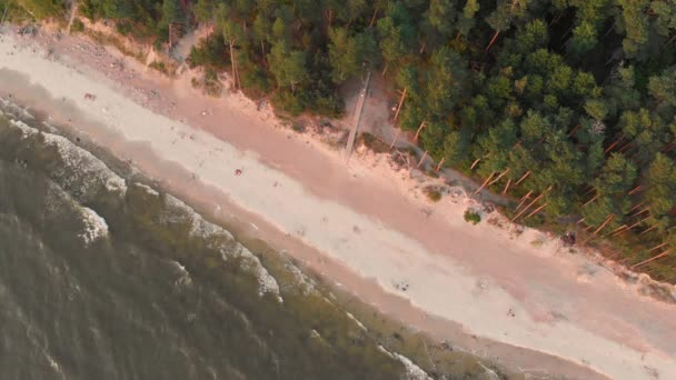 Bovenaanzicht van dutchmans Cap, de hoogste sommige in de Litouwse kust — Stockvideo