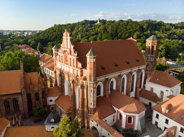 Anne Kilisesi Nin Vilnius Güzel Muhtemelen Ünlü Binalarından Biri Olan — Stok fotoğraf