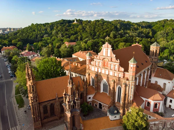 Veduta Aerea Della Chiesa Sant Anna Della Vicina Chiesa Bernardina — Foto Stock