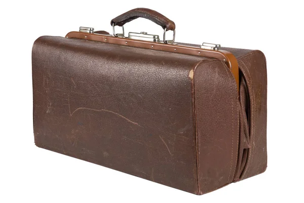 Retro Suitcase Isolated Background — Stock Photo, Image