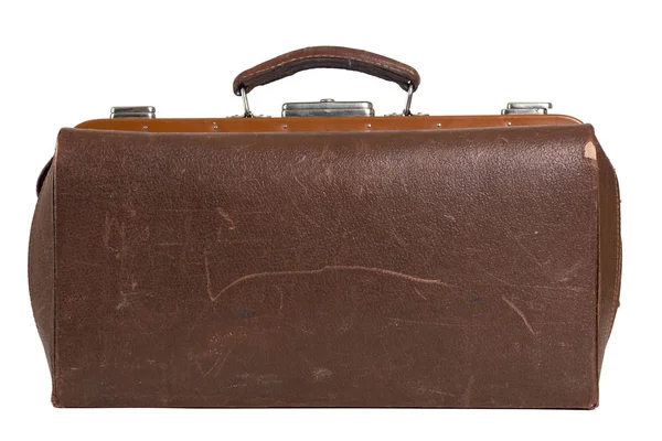 Retro Suitcase Isolated Background — Stock Photo, Image