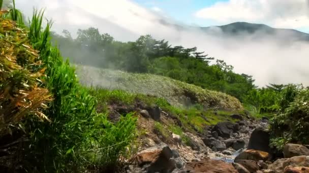 Filmagem Montanhas Nas Ilhas Kuril — Vídeo de Stock