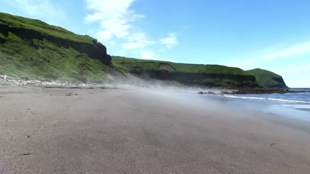 Aufnahmen Von Bergen Auf Kurilen Inseln — Stockvideo