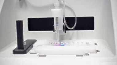 Modern laboratory workplace for the biotechnology investigation
