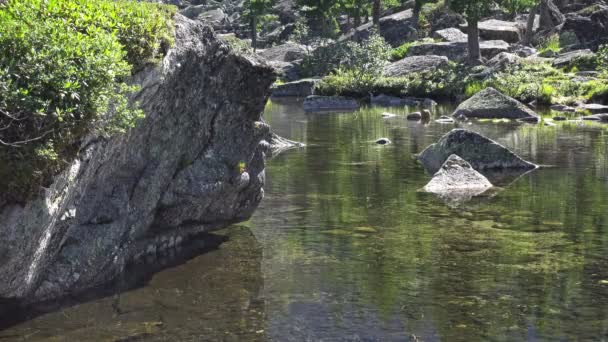Ergaki Nationalpark Schöner See — Stockvideo