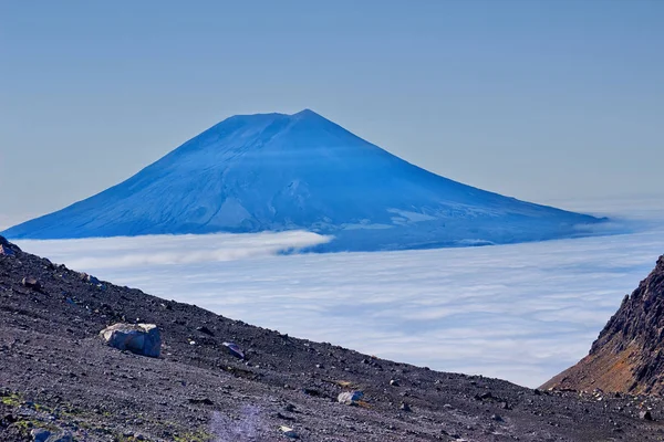 Volcan Ebeko Sur Île Paramushir Îles Kouriles Russie — Photo