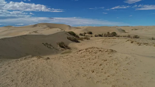 Vista Panoramica Del Deserto Delle Dune Sabbiose Altan Els Mongolia — Foto Stock