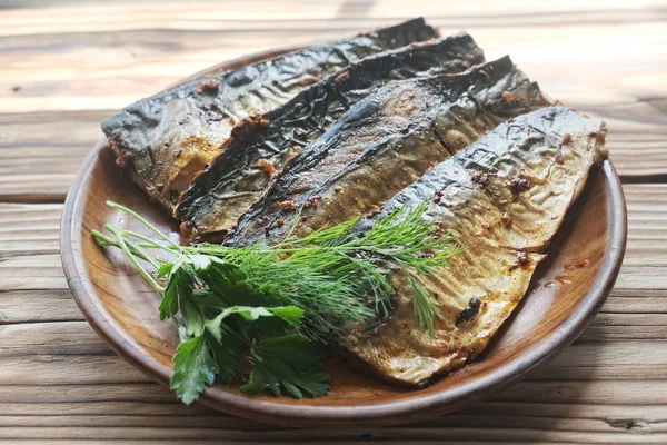 Fried mackerel — Stock Photo, Image