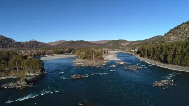 Paysage Alpin Pittoresque Altaï Enneigé — Video