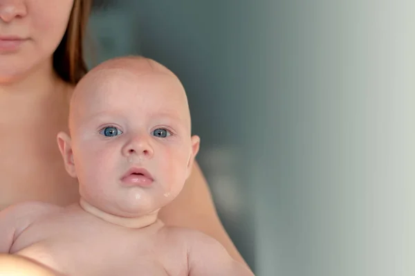 Tvář Dítěte Zalité Slzách — Stock fotografie