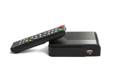 Tv tarayıcısı üzerinde beyaz arka plan izole