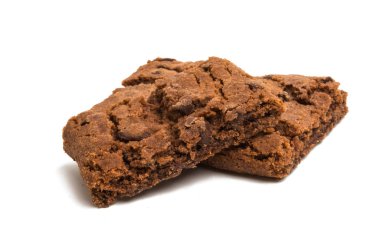 Beyaz arka plan üzerinde izole kek kurabiye