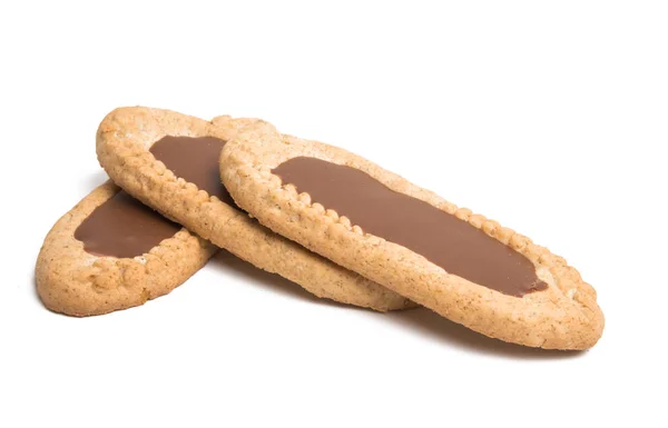 Granen Cookies Geïsoleerd Witte Achtergrond — Stockfoto