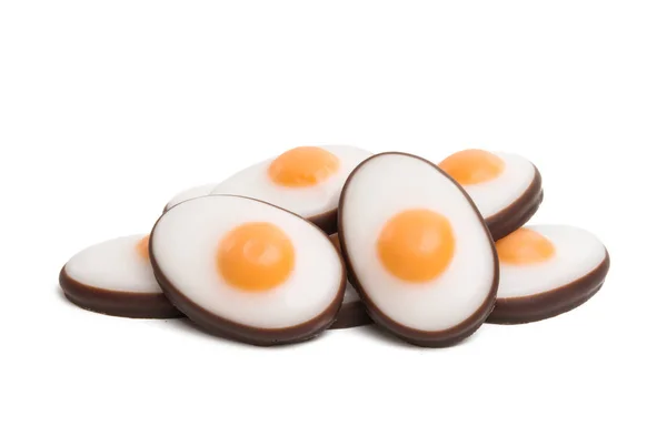 Конфеты Яйцо Изолированы Белом Фоне — стоковое фото