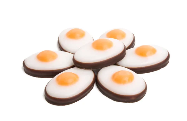 Цукеркове Яйце Ізольоване Білому Фоні — стокове фото