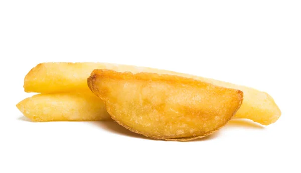 Patatas Fritas Aisladas Sobre Fondo Blanco — Foto de Stock