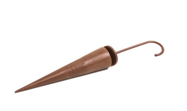 Beyaz arka plan üzerinde izole çikolata şemsiye