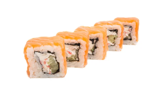 Sushi Isoliert Auf Weißem Hintergrund — Stockfoto