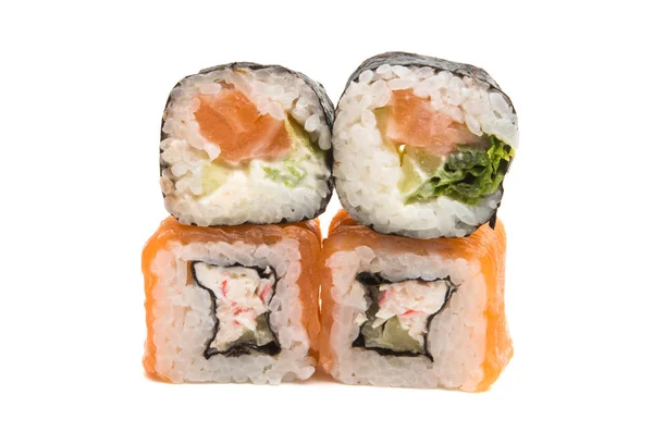 Sushi Aislado Sobre Fondo Blanco — Foto de Stock