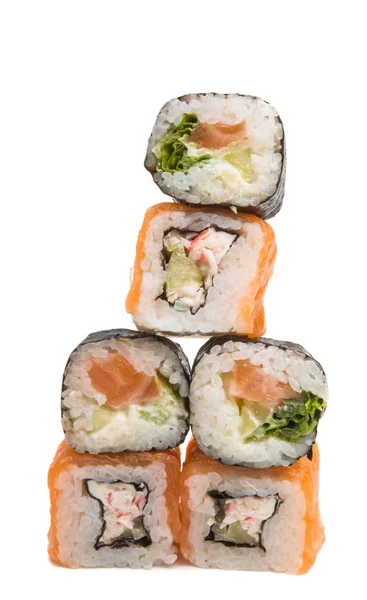 Sushi Aislado Sobre Fondo Blanco — Foto de Stock