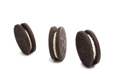 çift çerez beyaz arkaplanda izole