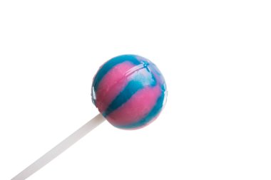 Beyaz arka plan üzerinde izole Stick lolipop