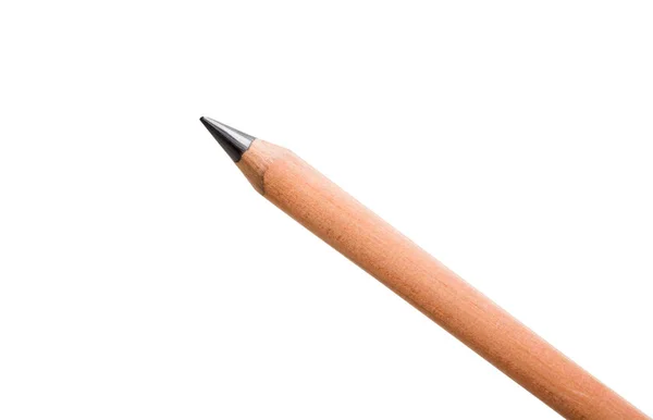 白い背景に分離された単純な木製の鉛筆 — ストック写真