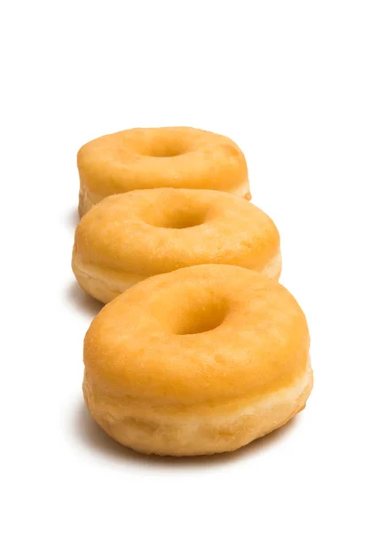 Donuts Isolado Fundo Branco — Fotografia de Stock