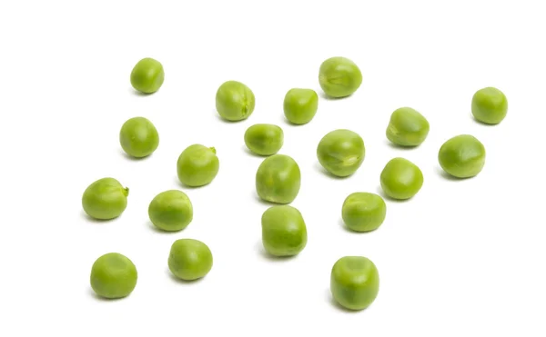 Green Peas Isolated White Background — Stock Photo, Image