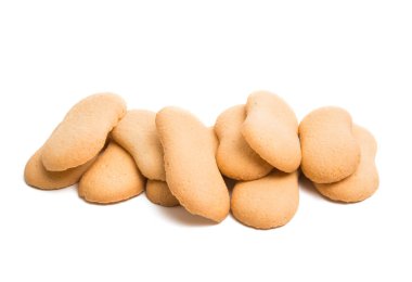 Beyaz arka plan üzerinde izole bisküvi