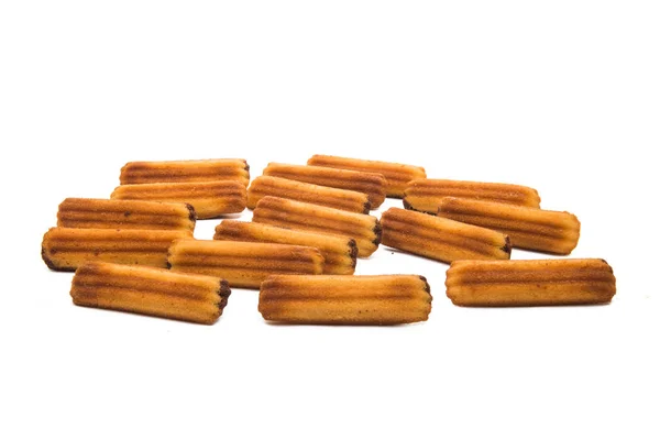 Palitos Galletas Aislados Sobre Fondo Blanco — Foto de Stock