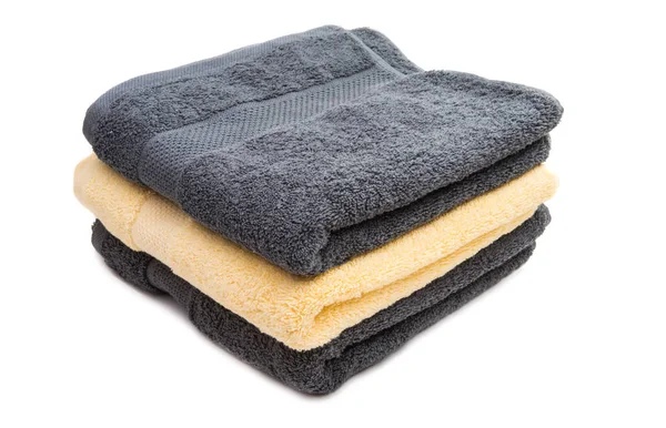 Towel Set Isolated White Background — Stock Photo, Image