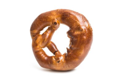 simit beyaz arkaplanda izole edildi