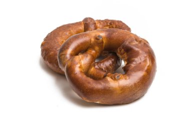 simit beyaz arkaplanda izole edildi