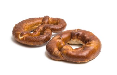 simit beyaz arkaplanda izole edildi