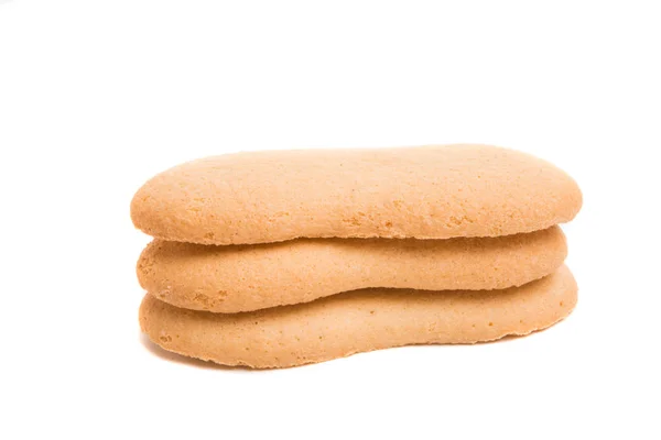 Sušenky Izolovaných Bílém Pozadí — Stock fotografie
