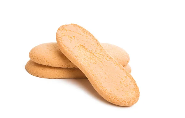 Biscoitos Isolados Sobre Fundo Branco — Fotografia de Stock