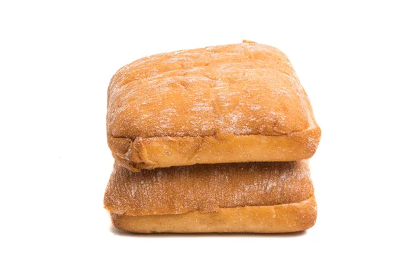 Ciabatta Sandwich White Background — Stock Photo, Image