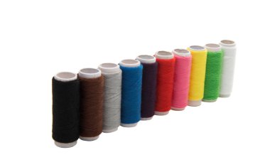 Beyaz arka plan üzerinde izole renkli konu kümesi