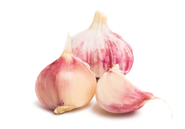 Knoblauch Isoliert Auf Weißem Hintergrund — Stockfoto