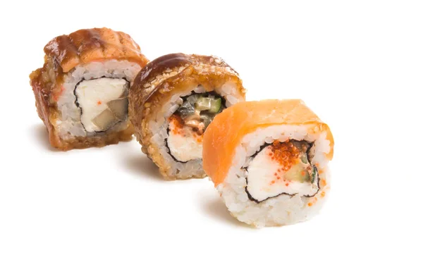 Sushi Isolated White Background — Stock Photo, Image